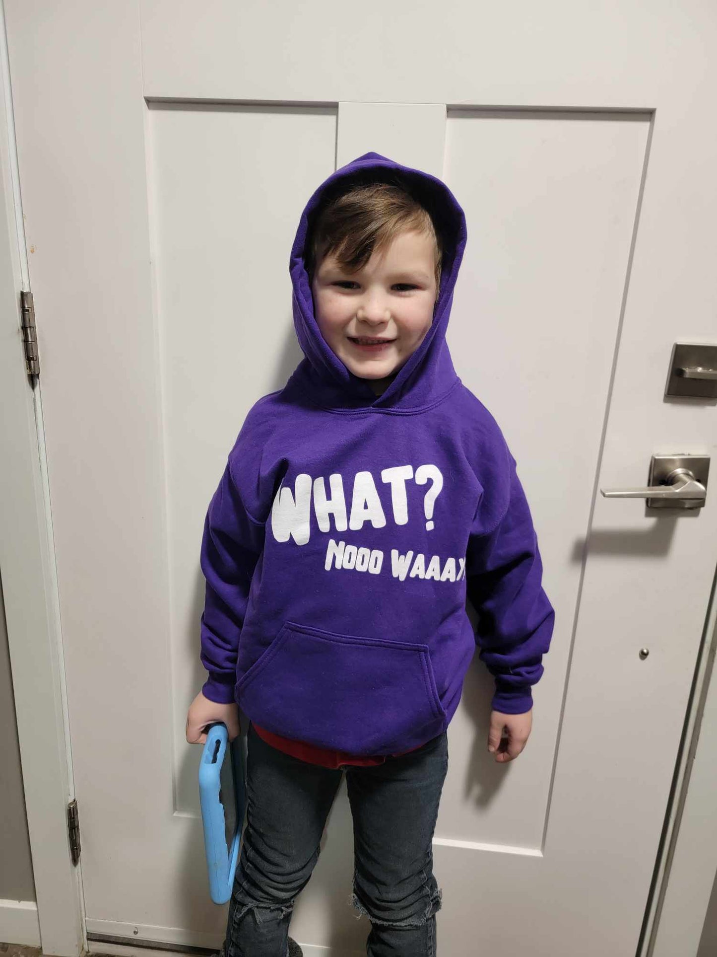 What Nooo Waaay Purple YOUTH Hoodie