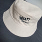 What No Way & Fu(k Sake Beige Bucket Hat