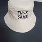 What No Way & Fu(k Sake Beige Bucket Hat