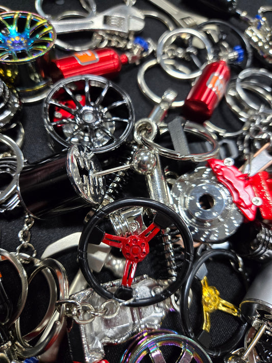 A shit ton of Keychains